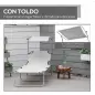 Set de 2 Tumbonas de Jardín Reclinables con Toldo Desmontable y Respaldo Ajustable en 4 Niveles 187x58x36cm Gris Claro Set de 2 Tumbonas de Jardín Reclinables con Toldo Desmontable y Respaldo Ajustable en 4 Niveles 187x58x36cm Gris Claro