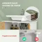Conjunto de Muebles para Baño con Mueble para Lavabo Columna y Armario Auxiliar Estantes Ajustables Sistema Anti-vuelco Conjunto de Muebles para Baño con Mueble para Lavabo Columna y Armario Auxiliar Estantes Ajustables Sistema Anti-vuelco