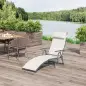 Set de 2 Tumbonas de Jardín Plegables con Respaldo Ajustable Almohada y Reposabrazos 137x63,5x100,5 cm Beige Set de 2 Tumbonas de Jardín Plegables con Respaldo Ajustable Almohada y Reposabrazos 137x63,5x100,5 cm Beige