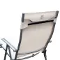Set de 2 Tumbonas de Jardín Plegables con Respaldo Ajustable Almohada y Reposabrazos 137x63,5x100,5 cm Beige Set de 2 Tumbonas de Jardín Plegables con Respaldo Ajustable Almohada y Reposabrazos 137x63,5x100,5 cm Beige