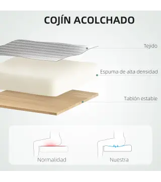 Conjunto de Oficina Incluye 1 Silla de Oficina de Malla Gris y 1 Alfombra Protectora 90x120 cm