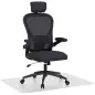 Conjunto de Oficina Incluye 1 Silla de Oficina de Malla Negro y 1 Alfombra Protectora 90x120 cm Conjunto de Oficina Incluye 1 Silla de Oficina de Malla Negro y 1 Alfombra Protectora 90x120 cm