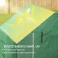 Conjunto de Invernadero de Jardín con Estantes y Cubierta de PE con Puerta Enrollable y Ventana 143x138x190 cm Verde Conjunto de Invernadero de Jardín con Estantes y Cubierta de PE con Puerta Enrollable y Ventana 143x138x190 cm Verde