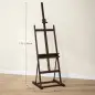 Caballete de Pintura 230 cm con Altura y Ángulo Ajustables Almacenamiento para Adultos Artistas Pintor Marrón Caballete de Pintura 230 cm con Altura y Ángulo Ajustables Almacenamiento para Adultos Artistas Pintor Marrón