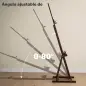 Caballete de Pintura 230 cm con Altura y Ángulo Ajustables Almacenamiento para Adultos Artistas Pintor Marrón Caballete de Pintura 230 cm con Altura y Ángulo Ajustables Almacenamiento para Adultos Artistas Pintor Marrón