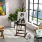 Caballete de Pintura 230 cm con Altura y Ángulo Ajustables Almacenamiento para Adultos Artistas Pintor Marrón Caballete de Pintura 230 cm con Altura y Ángulo Ajustables Almacenamiento para Adultos Artistas Pintor Marrón