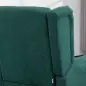 Sillón para Sala de Estilo Francés con Asiento Acolchado y Cojines, en Poliéster, 74x86x102 cm, Verde Oscuro Sillón para Sala de Estilo Francés con Asiento Acolchado y Cojines, en Poliéster, 74x86x102 cm, Verde Oscuro
