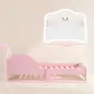 Cama Infantil 70x140 cm Montessori con Barandillas Altas Tema Algodón de Azúcar para Niños y Niñas de 3-6 Años Rosa Cama Infantil 70x140 cm Montessori con Barandillas Altas Tema Algodón de Azúcar para Niños y Niñas de 3-6 Años Rosa