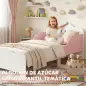 Cama Infantil 70x140 cm Montessori con Barandillas Altas Tema Algodón de Azúcar para Niños y Niñas de 3-6 Años Rosa Cama Infantil 70x140 cm Montessori con Barandillas Altas Tema Algodón de Azúcar para Niños y Niñas de 3-6 Años Rosa