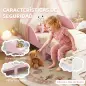 Cama Infantil 70x140 cm Montessori con Barandillas Altas Tema Algodón de Azúcar para Niños y Niñas de 3-6 Años Rosa Cama Infantil 70x140 cm Montessori con Barandillas Altas Tema Algodón de Azúcar para Niños y Niñas de 3-6 Años Rosa