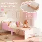 Cama Infantil 70x140 cm Montessori con Barandillas Altas Tema Algodón de Azúcar para Niños y Niñas de 3-6 Años Rosa Cama Infantil 70x140 cm Montessori con Barandillas Altas Tema Algodón de Azúcar para Niños y Niñas de 3-6 Años Rosa
