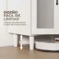 Aparador de Cocina Moderno con Puerta de Acrílico Cajón Estante Ajustable Compartimento Abierto 80x34x91 cm Blanco Aparador de Cocina Moderno con Puerta de Acrílico Cajón Estante Ajustable Compartimento Abierto 80x34x91 cm Blanco