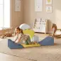 Juego de 7 Bloques de Espuma para Niños Bloques de Psicomotricidad con Base Antideslizante para 0,5-3 Años Amarillo Juego de 7 Bloques de Espuma para Niños Bloques de Psicomotricidad con Base Antideslizante para 0,5-3 Años Amarillo