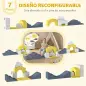 Juego de 7 Bloques de Espuma para Niños Bloques de Psicomotricidad con Base Antideslizante para 0,5-3 Años Amarillo Juego de 7 Bloques de Espuma para Niños Bloques de Psicomotricidad con Base Antideslizante para 0,5-3 Años Amarillo