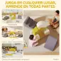 Juego de 7 Bloques de Espuma para Niños Bloques de Psicomotricidad con Base Antideslizante para 0,5-3 Años Amarillo Juego de 7 Bloques de Espuma para Niños Bloques de Psicomotricidad con Base Antideslizante para 0,5-3 Años Amarillo