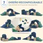 Juego de 7 Bloques de Espuma para Niños Bloques de Psicomotricidad con Base Antideslizante para 0,5-3 Años Azul Oscuro Juego de 7 Bloques de Espuma para Niños Bloques de Psicomotricidad con Base Antideslizante para 0,5-3 Años Azul Oscuro