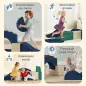 Juego de 7 Bloques de Espuma para Niños Bloques de Psicomotricidad con Base Antideslizante para 0,5-3 Años Azul Oscuro Juego de 7 Bloques de Espuma para Niños Bloques de Psicomotricidad con Base Antideslizante para 0,5-3 Años Azul Oscuro