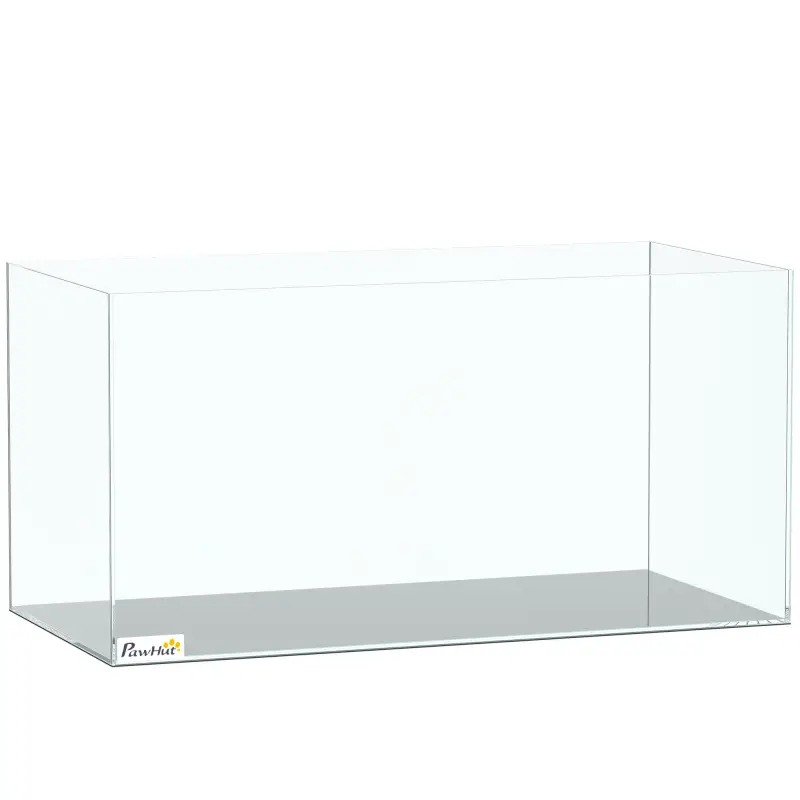 Acuario de Pecera 51 L Pecera de Cristal con Alfombrilla Protectora para Peces Camarones y Tortugas Transparente Acuario de Pecera 51 L Pecera de Cristal con Alfombrilla Protectora para Peces Camarones y Tortugas Transparente