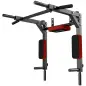 Barra de Dominadas de Pared 2 en 1 Estación Multifuncional para Gimnasio en Casa Carga 200 kg Rojo Barra de Dominadas de Pared 2 en 1 Estación Multifuncional para Gimnasio en Casa Carga 200 kg Rojo