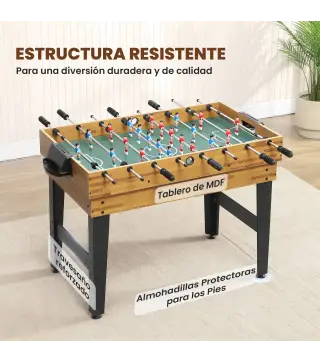 Mesa Multijuegos 13 en 1 con Futbolines para Niños Billar Ping-pong Hockey Ajedrez Damas Backgammon y Accesorios