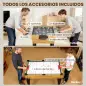 Mesa Multijuegos 13 en 1 con Futbolines para Niños Billar Ping-pong Hockey Ajedrez Damas Backgammon y Accesorios Mesa Multijuegos 13 en 1 con Futbolines para Niños Billar Ping-pong Hockey Ajedrez Damas Backgammon y Accesorios