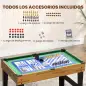 Mesa Multijuegos 13 en 1 con Futbolines para Niños Billar Ping-pong Hockey Ajedrez Damas Backgammon y Accesorios Mesa Multijuegos 13 en 1 con Futbolines para Niños Billar Ping-pong Hockey Ajedrez Damas Backgammon y Accesorios