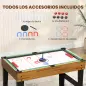 Mesa Multijuegos 13 en 1 con Futbolines para Niños Billar Ping-pong Hockey Ajedrez Damas Backgammon y Accesorios Mesa Multijuegos 13 en 1 con Futbolines para Niños Billar Ping-pong Hockey Ajedrez Damas Backgammon y Accesorios