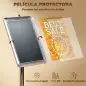 Soporte para Carteles A3 Altura Ajustable Giratorio 360° Marco de Aluminio y Acero Inoxidable Plata