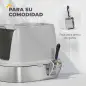 Arenero para Gatos de Acero Inoxidable L con Tapa Abatible Pala Metálica Bolsa Desodorizante Fácil Limpiar Gris Claro Arenero para Gatos de Acero Inoxidable L con Tapa Abatible Pala Metálica Bolsa Desodorizante Fácil Limpiar Gris Claro