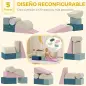 Juego de 5 Bloques de Espuma para Niños Bloques de Psicomotricidad Infantil con Base Antideslizante Funda Extraíble Juego de 5 Bloques de Espuma para Niños Bloques de Psicomotricidad Infantil con Base Antideslizante Funda Extraíble