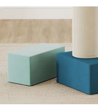 Juego de 5 Bloques de Espuma para Niños Bloques de Psicomotricidad Infantil con Base Antideslizante Funda Extraíble