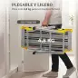 Banco de Trabajo Antideslizante Soporte de Herramientas Plegable de Aluminio con Asa 150 kg 110x32x50 cm Negro Banco de Trabajo Antideslizante Soporte de Herramientas Plegable de Aluminio con Asa 150 kg 110x32x50 cm Negro