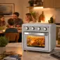 Horno Eléctrico de Sobremesa de 30L 1600W Freidora de Aire con 7 Modos de Calor y Temporizador 43x39x39 cm Plata Horno Eléctrico de Sobremesa de 30L 1600W Freidora de Aire con 7 Modos de Calor y Temporizador 43x39x39 cm Plata