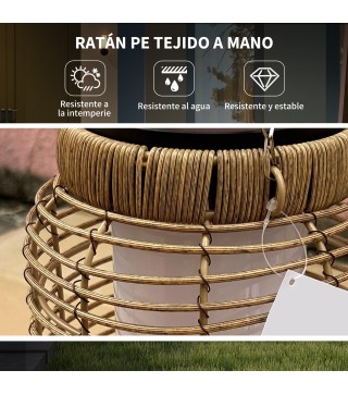 Lámpara de Ratán