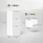 Cajonera de Escritorio con 3 Cajones Frentes Acanalados Mueble Archivador para Tamaño A4 o Carta 40x40x101 cm Blanco Cajonera de Escritorio con 3 Cajones Frentes Acanalados Mueble Archivador para Tamaño A4 o Carta 40x40x101 cm Blanco