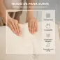 Sofá Chaise Longue Reversible de 3 Plazas Tapizado en Pana Marco de Acero para Espacios Reducidos Crema Sofá Chaise Longue Reversible de 3 Plazas Tapizado en Pana Marco de Acero para Espacios Reducidos Crema