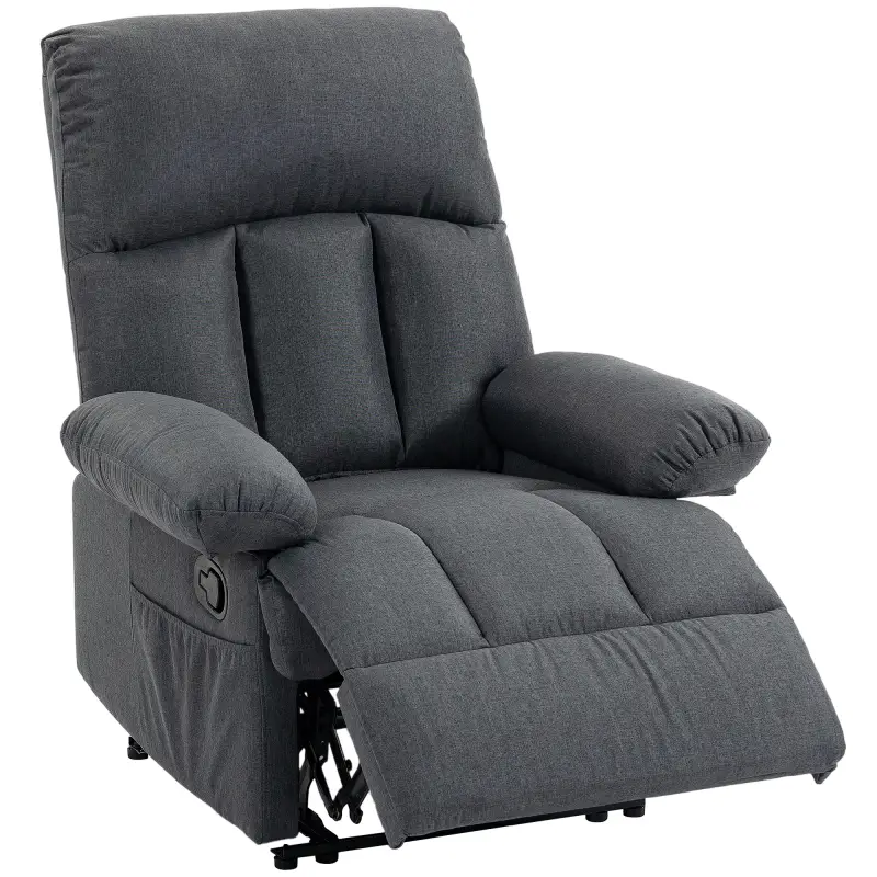 Sillón de Masaje Sillón Relax Reclinable con 8 Puntos de Masaje Función de Calefacción 85x93x103 cm Gris Sillón de Masaje Sillón Relax Reclinable con 8 Puntos de Masaje Función de Calefacción 85x93x103 cm Gris