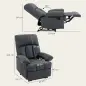 Sillón de Masaje Sillón Relax Reclinable con 8 Puntos de Masaje Función de Calefacción 85x93x103 cm Gris Sillón de Masaje Sillón Relax Reclinable con 8 Puntos de Masaje Función de Calefacción 85x93x103 cm Gris