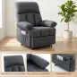 Sillón de Masaje Sillón Relax Reclinable con 8 Puntos de Masaje Función de Calefacción 85x93x103 cm Gris Sillón de Masaje Sillón Relax Reclinable con 8 Puntos de Masaje Función de Calefacción 85x93x103 cm Gris