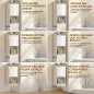 Armario Alto de Baño con Cesto Ropa Sucia con Compartimentos Abiertos y Estantes Ajustables 40x30x170 cm Blanco Armario Alto de Baño con Cesto Ropa Sucia con Compartimentos Abiertos y Estantes Ajustables 40x30x170 cm Blanco