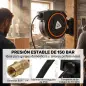 Manguera Compresor Aire 20 m + 2 m Conector de 1/4'' BSP con Soporte para Pared Giratorio 180° Negro Manguera Compresor Aire 20 m + 2 m Conector de 1/4'' BSP con Soporte para Pared Giratorio 180° Negro