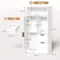 Armario de Baño con 2 Cajones Compartimento Abierto y Estantes Ajustables para Espacio Pequeño 50x25x100 cm Blanco Armario de Baño con 2 Cajones Compartimento Abierto y Estantes Ajustables para Espacio Pequeño 50x25x100 cm Blanco