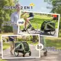 Remolque de Bicicleta para Perros 2 en 1 Carrito para Mascotas Plegable con Cinturón de Seguridad Reflectores Verde Remolque de Bicicleta para Perros 2 en 1 Carrito para Mascotas Plegable con Cinturón de Seguridad Reflectores Verde
