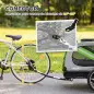 Remolque de Bicicleta para Perros 2 en 1 Carrito para Mascotas Plegable con Cinturón de Seguridad Reflectores Verde Remolque de Bicicleta para Perros 2 en 1 Carrito para Mascotas Plegable con Cinturón de Seguridad Reflectores Verde