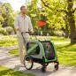 Remolque de Bicicleta para Perros 2 en 1 Carrito para Mascotas Plegable con Cinturón de Seguridad Reflectores Verde Remolque de Bicicleta para Perros 2 en 1 Carrito para Mascotas Plegable con Cinturón de Seguridad Reflectores Verde