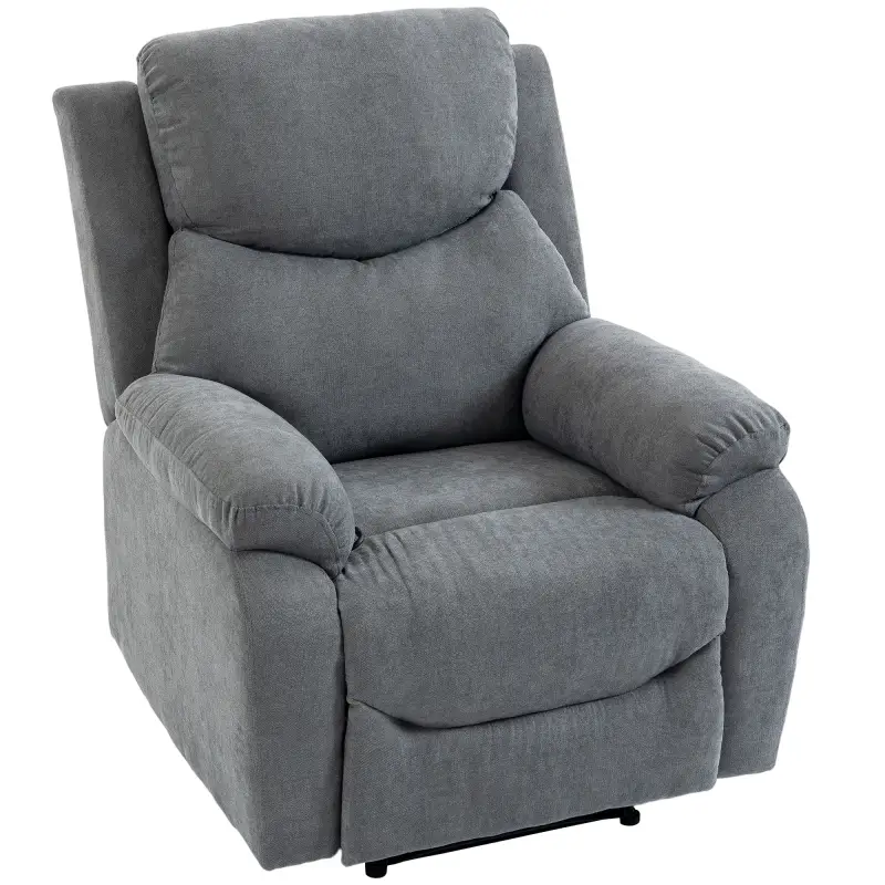 Sillón Reclinable Manual 150° Sillón Relax Tapizado en Tela Aspecto Lino con Reposapiés y Reposabrazos Acolchados Girs Sillón Reclinable Manual 150° Sillón Relax Tapizado en Tela Aspecto Lino con Reposapiés y Reposabrazos Acolchados Girs