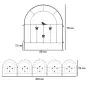 Set de 5 Vallas para Jardín Metálicas 300x70 cm Combinación Libre Barrera para Animales para Patio Césped Negro Set de 5 Vallas para Jardín Metálicas 300x70 cm Combinación Libre Barrera para Animales para Patio Césped Negro