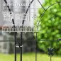 Set de 5 Vallas para Jardín Metálicas 300x70 cm Combinación Libre Barrera para Animales para Patio Césped Negro Set de 5 Vallas para Jardín Metálicas 300x70 cm Combinación Libre Barrera para Animales para Patio Césped Negro