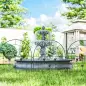 Set de 5 Vallas para Jardín Metálicas 300x70 cm Combinación Libre Barrera para Animales para Patio Césped Negro Set de 5 Vallas para Jardín Metálicas 300x70 cm Combinación Libre Barrera para Animales para Patio Césped Negro