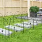 Set de 5 Vallas para Jardín Metálicas 300x70 cm Combinación Libre Barrera para Animales para Patio Césped Negro Set de 5 Vallas para Jardín Metálicas 300x70 cm Combinación Libre Barrera para Animales para Patio Césped Negro